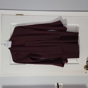 Burgundy long sleeve dress